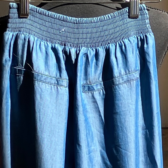 Bebe chambray open leg jogger - Picture 6 of 7